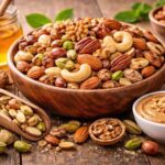 هرآنچه باید درباره خواص آجیل‌ ها برای بدن بدانید-خواص آجیل‌ ها برای بدن چیست و مصرف روزانه آن‌ها چه تأثیری بر قلب، مغز، پوست و سیستم ایمنی دارد؟ با بررسی فواید آجیل ، یک قدم به سبک زندگی سالم‌تر نزدیک شوید.