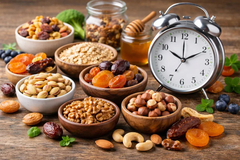 بررسی بهترین زمان مصرف آجیل و خشکبار از نظر علم تغذیه - بهترین زمان مصرف آجیل و خشکباراز نظر علم تغذیه|بهترین زمان خوردن آجیل برای سلامت بدن|بهترین زمان مصرف آجیل|بهترین میزان و زمان مصرف آجیل در روز|زمان خوردن آجیل